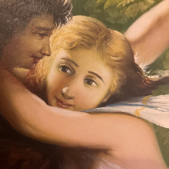 Oil painting The swing